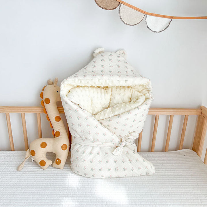 Autumn And Winter Thickened Baby Cotton Wrinkled Beanie Velvet Quilt