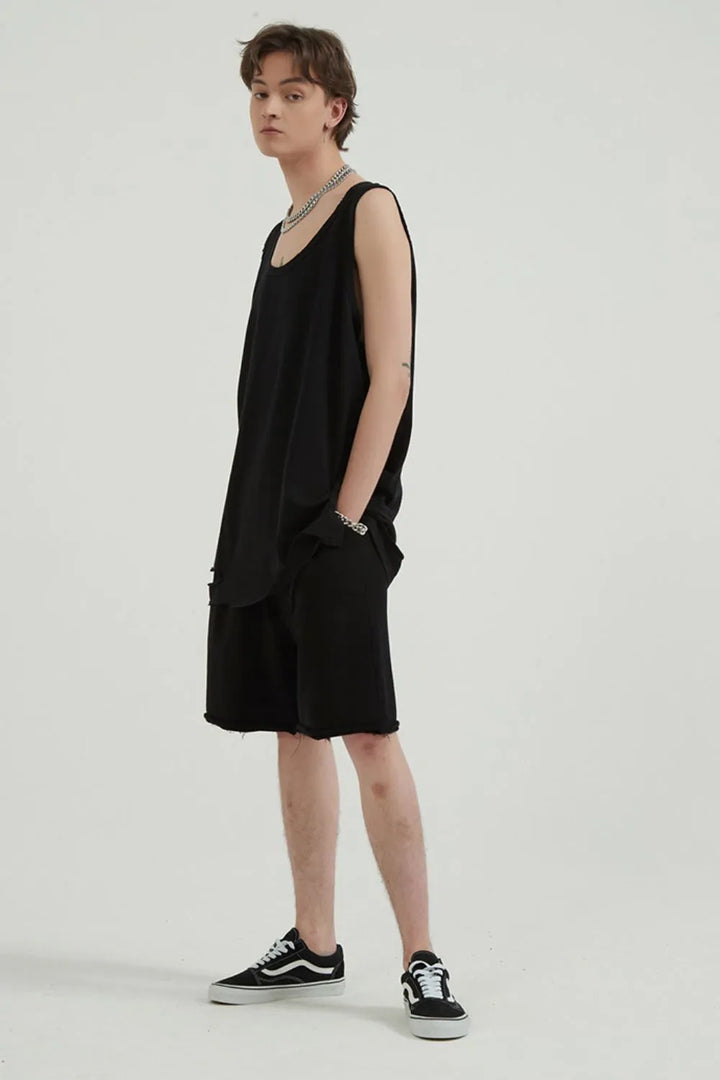 Men's Round Neck Wide Strap Tank