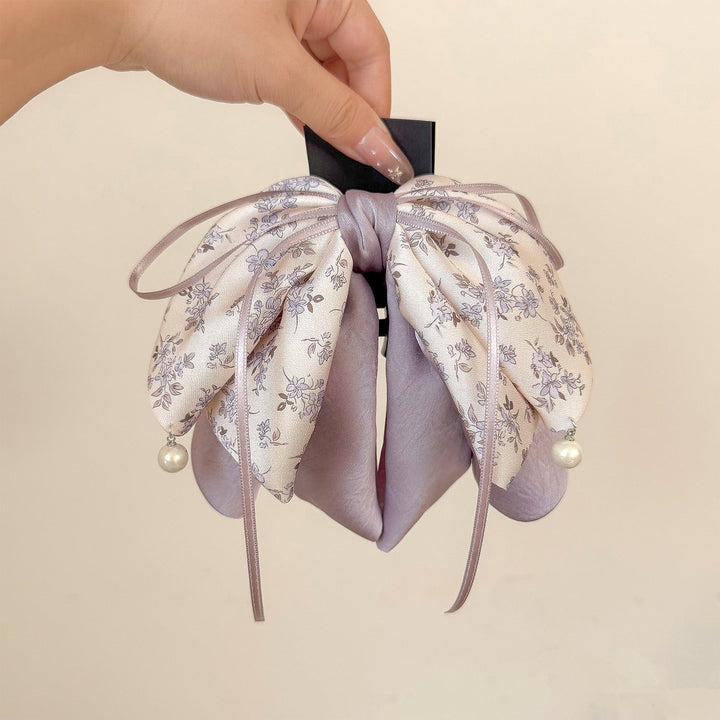 Ribbon Bow Hair Clip Versatile Sweet And Subtly Luxurious For Women