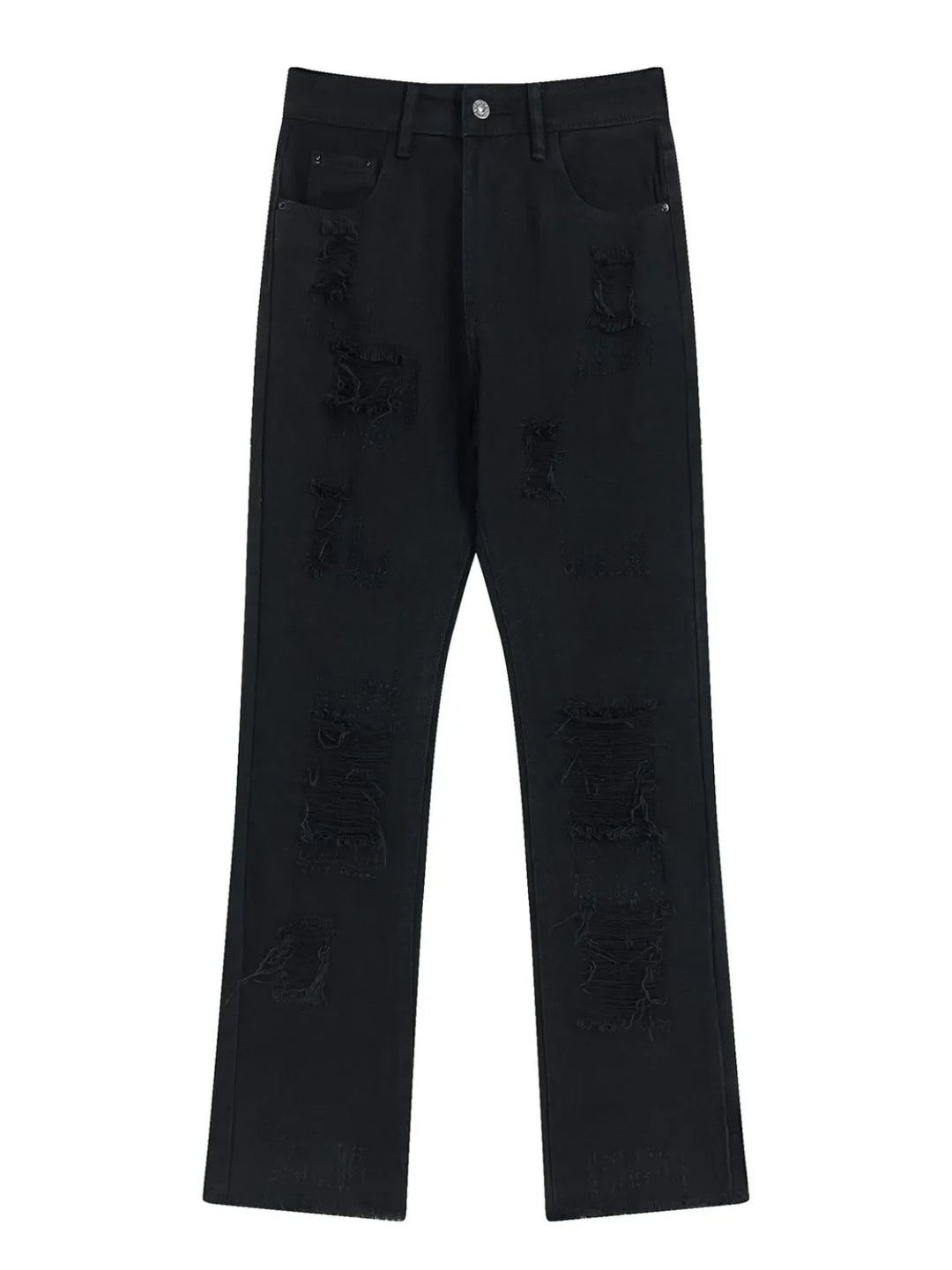 Men's Distressed Straight Leg Jeans