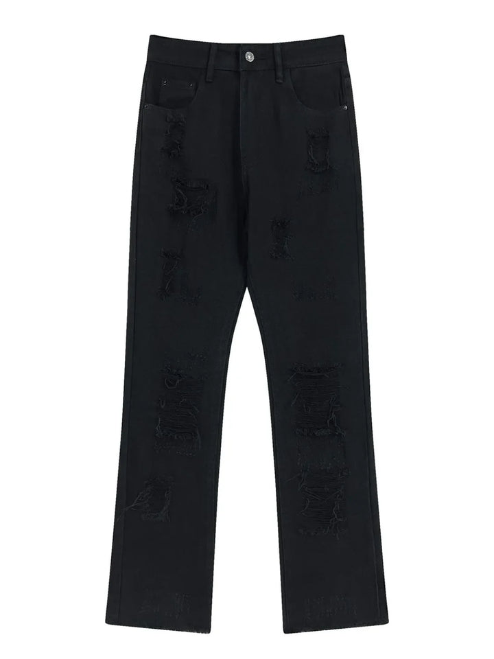Men's Distressed Straight Leg Jeans