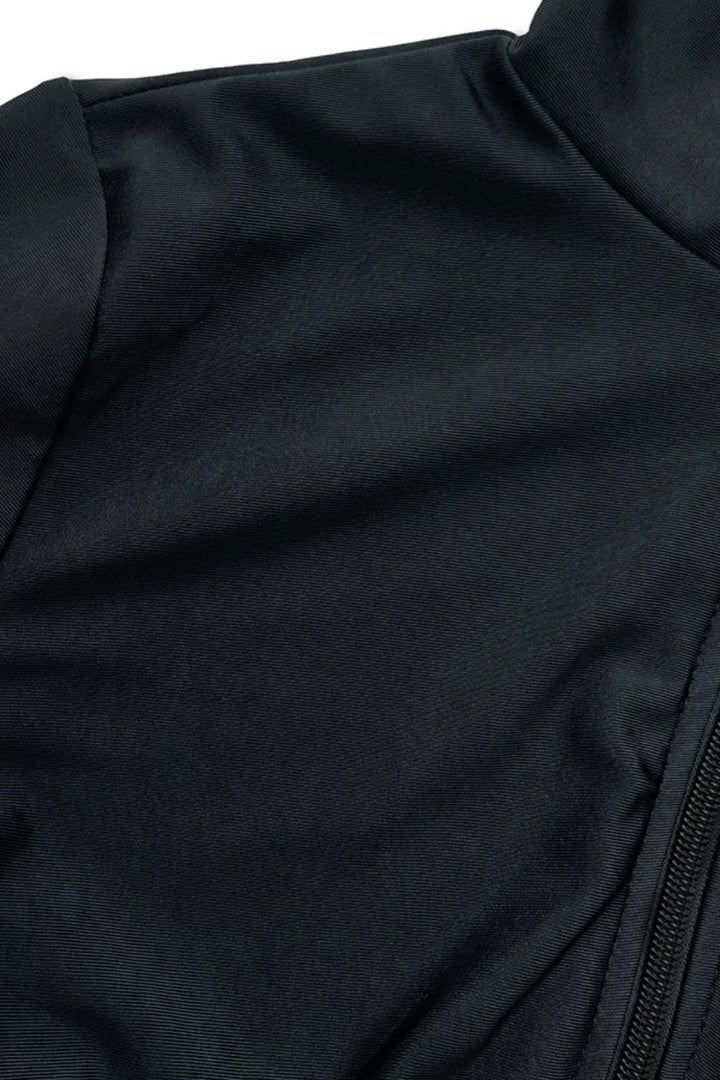 Zip Up Long Sleeve One-Piece Swimwear