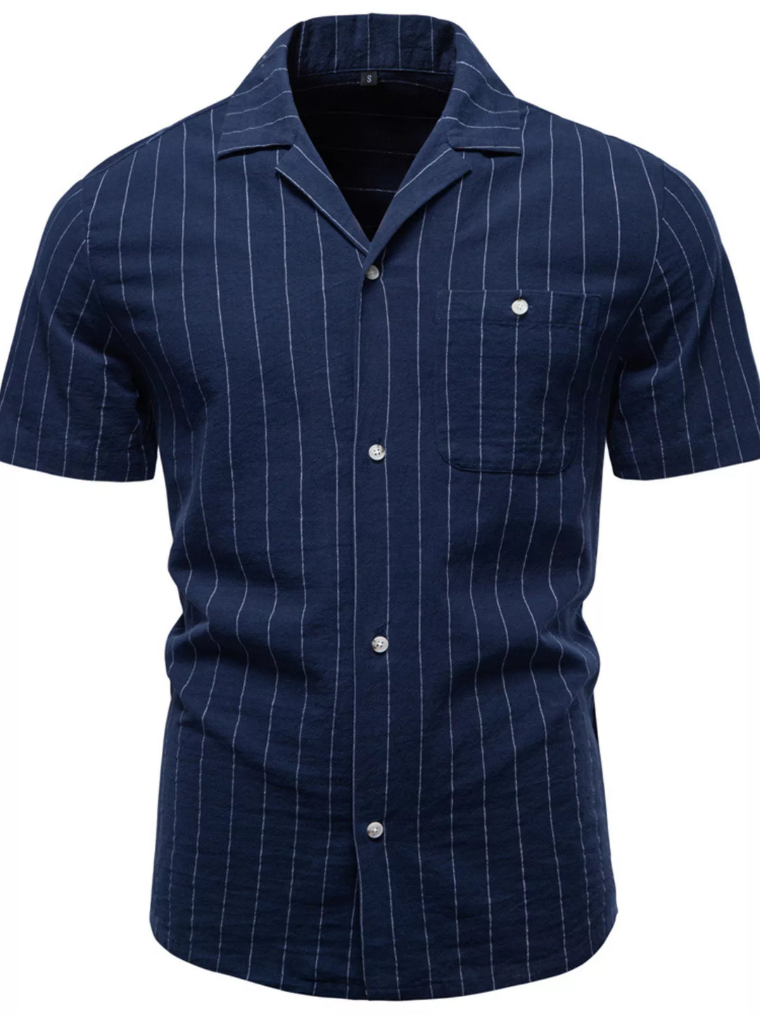Men's Classic Striped Short-Sleeve Shirt