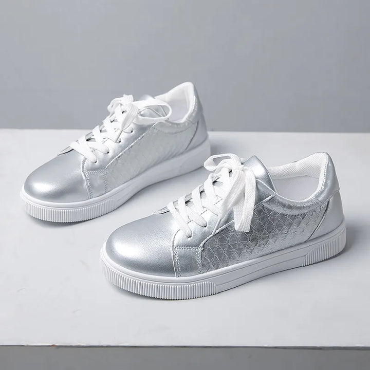 Round Toe Lace Up Sneakers