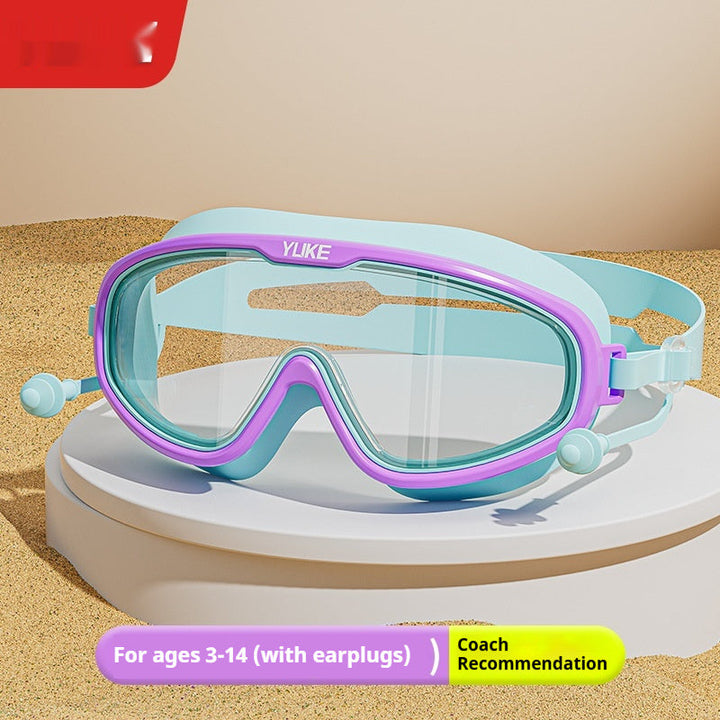 Children's Swimming Goggles With High Waterproof Anti Fog And Nose Protection Integrated Design