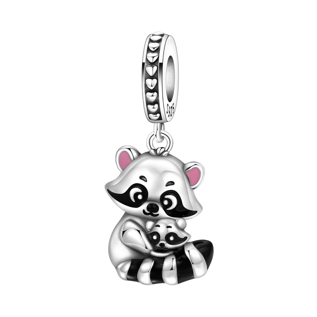 Cute Bamboo Panda DIY Copper Bead Pendant Jewelry Accessory