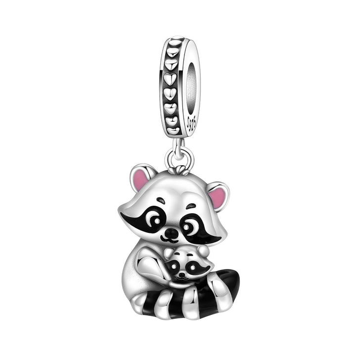 Cute Bamboo Panda DIY Copper Bead Pendant Jewelry Accessory