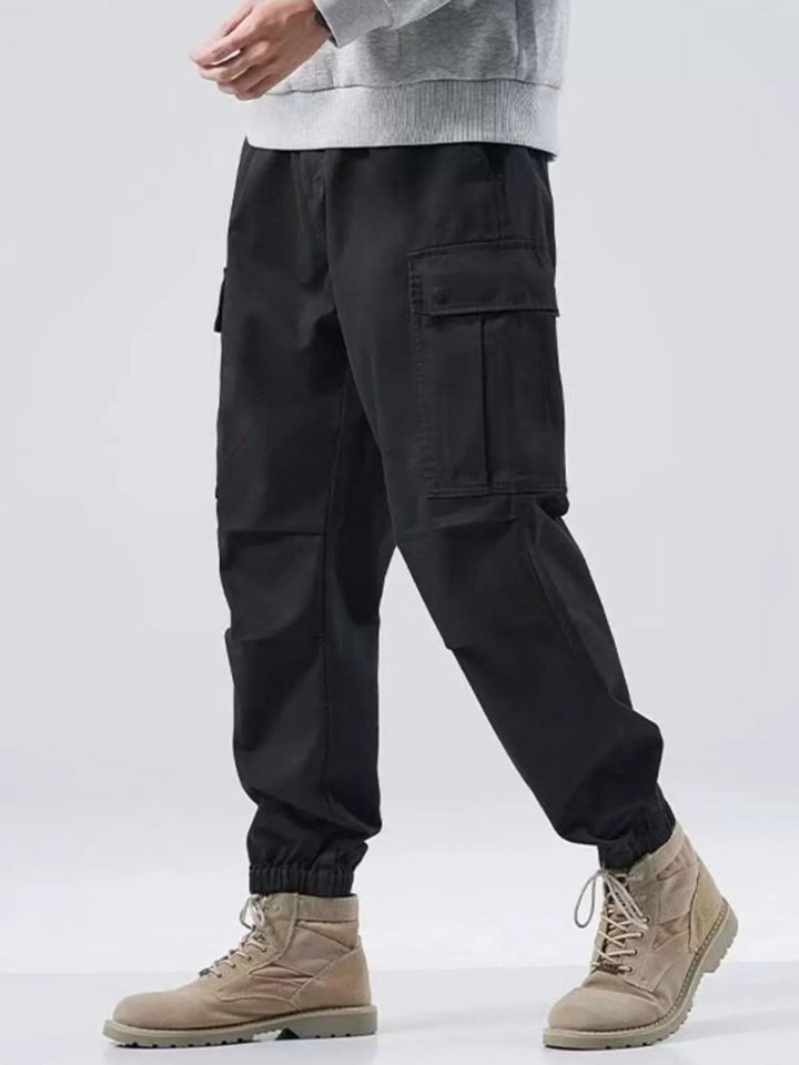 Men's Plus Size Relaxed Fit Cargo Joggers