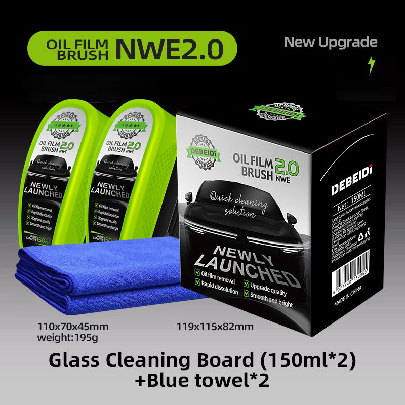 Green Car Glass Wiper Strong Oil-removing Film Crystal Plating Coating Water Drive