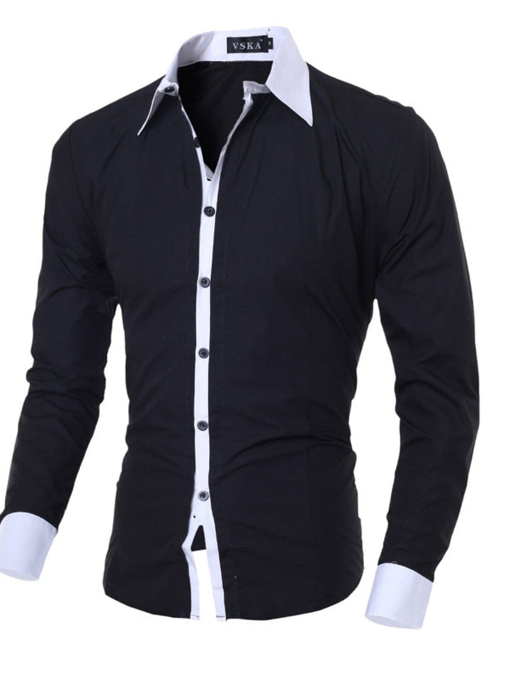 Men's Slim Fit Long Sleeve Shirt