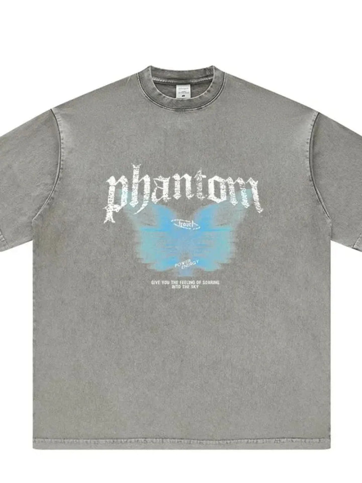 Men's Letter Round Neck Short Sleeve T-Shirt