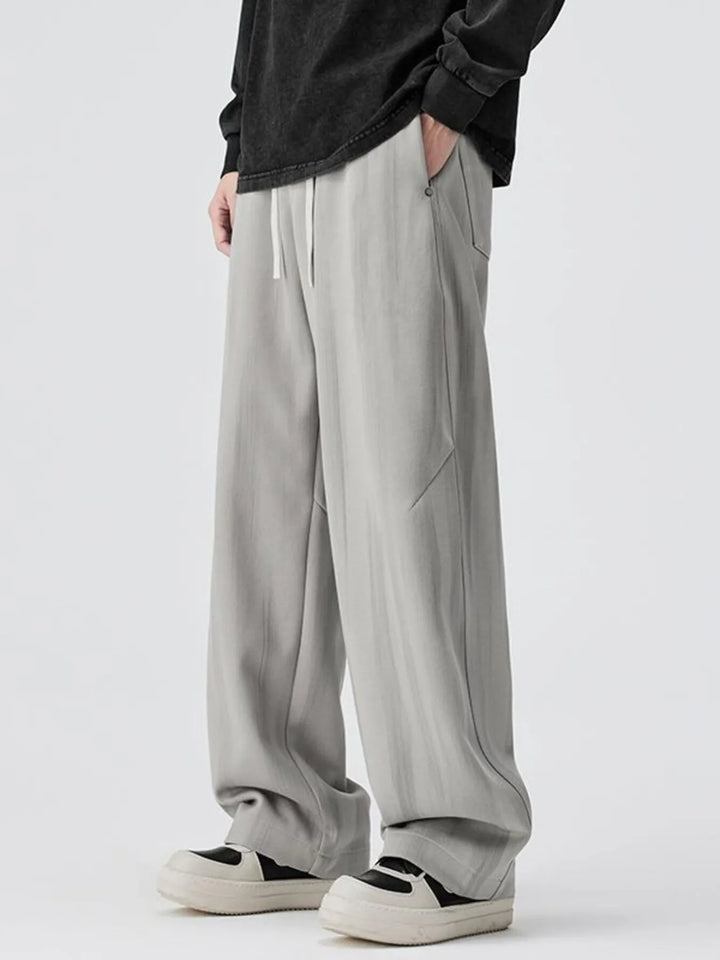 Men's Plus Size Relaxed Fit Drawstring Casual Pants