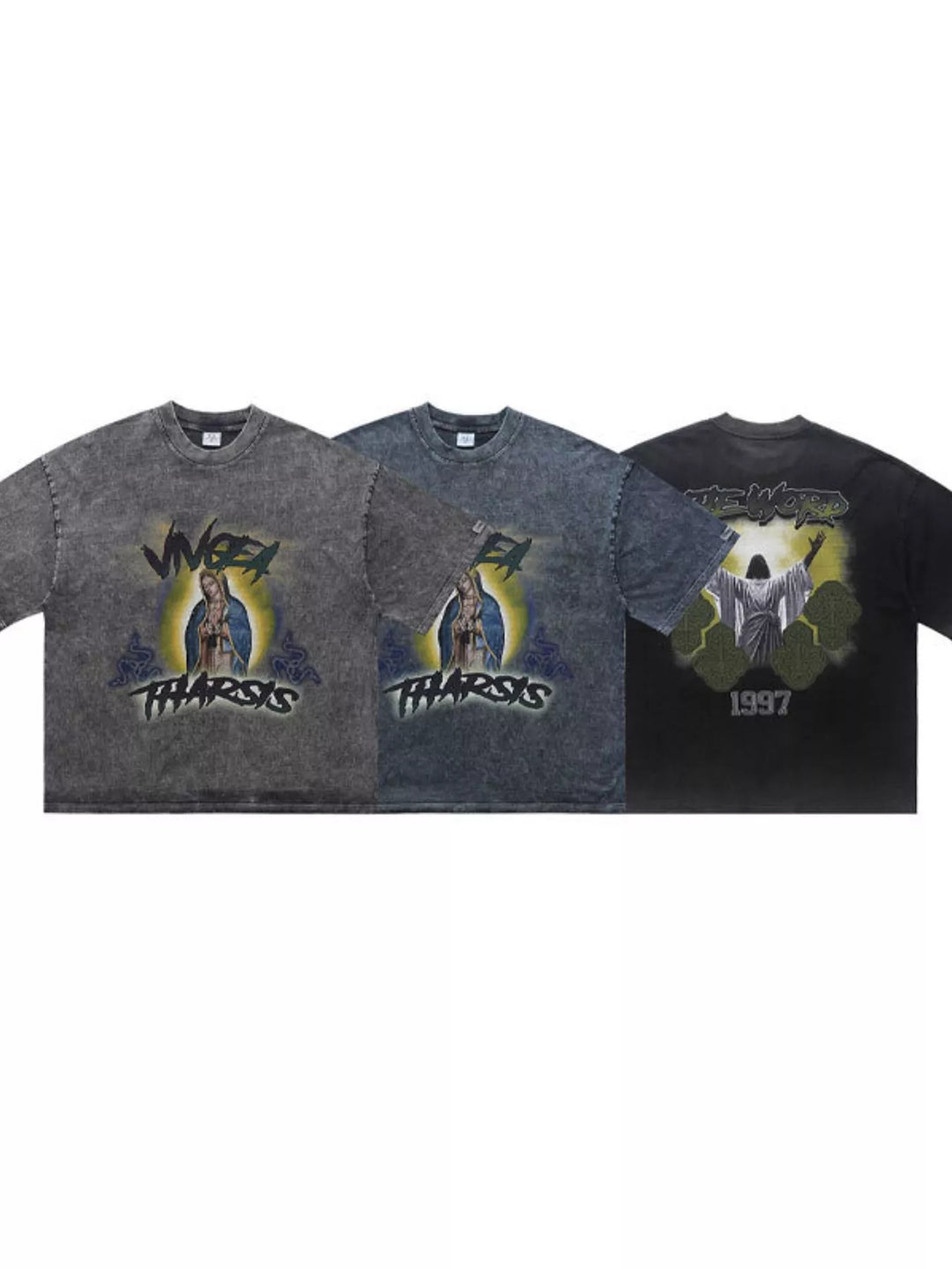 Men's Graphic Round Neck Short Sleeve T-Shirt