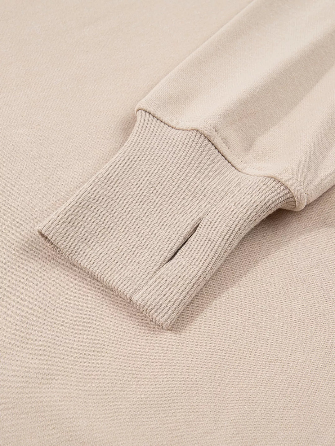 Solid Color Oversize Slit Sweatshirt and Ribbed Leggings 2pcs Set