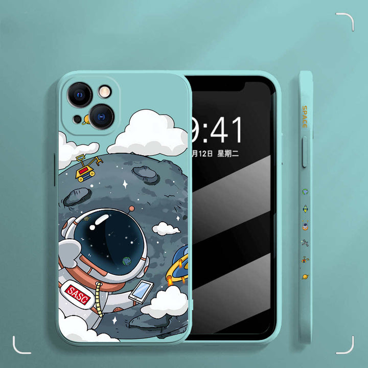Rubik's Cube TPU Phone Case Side Astronaut