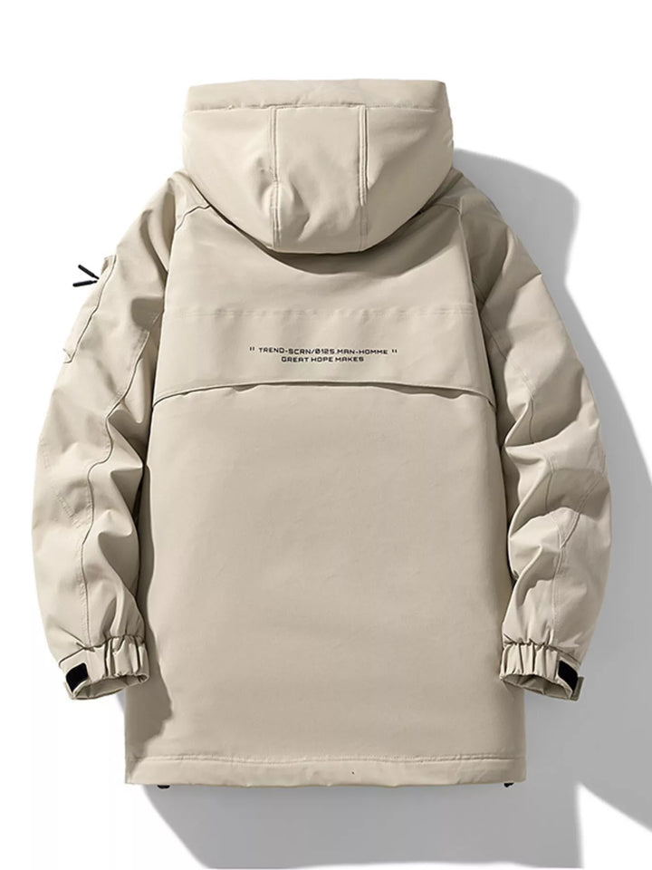 Men's Plus Size Urban Style Hooded Winter Padded Jacket