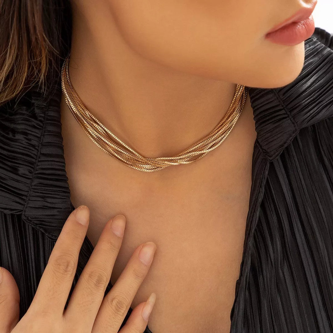 Multi Layered Adjustable Necklace