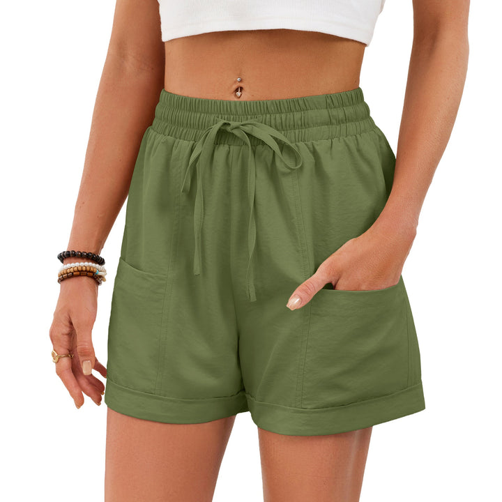 Casual Drawstring Elastic Waist Shorts