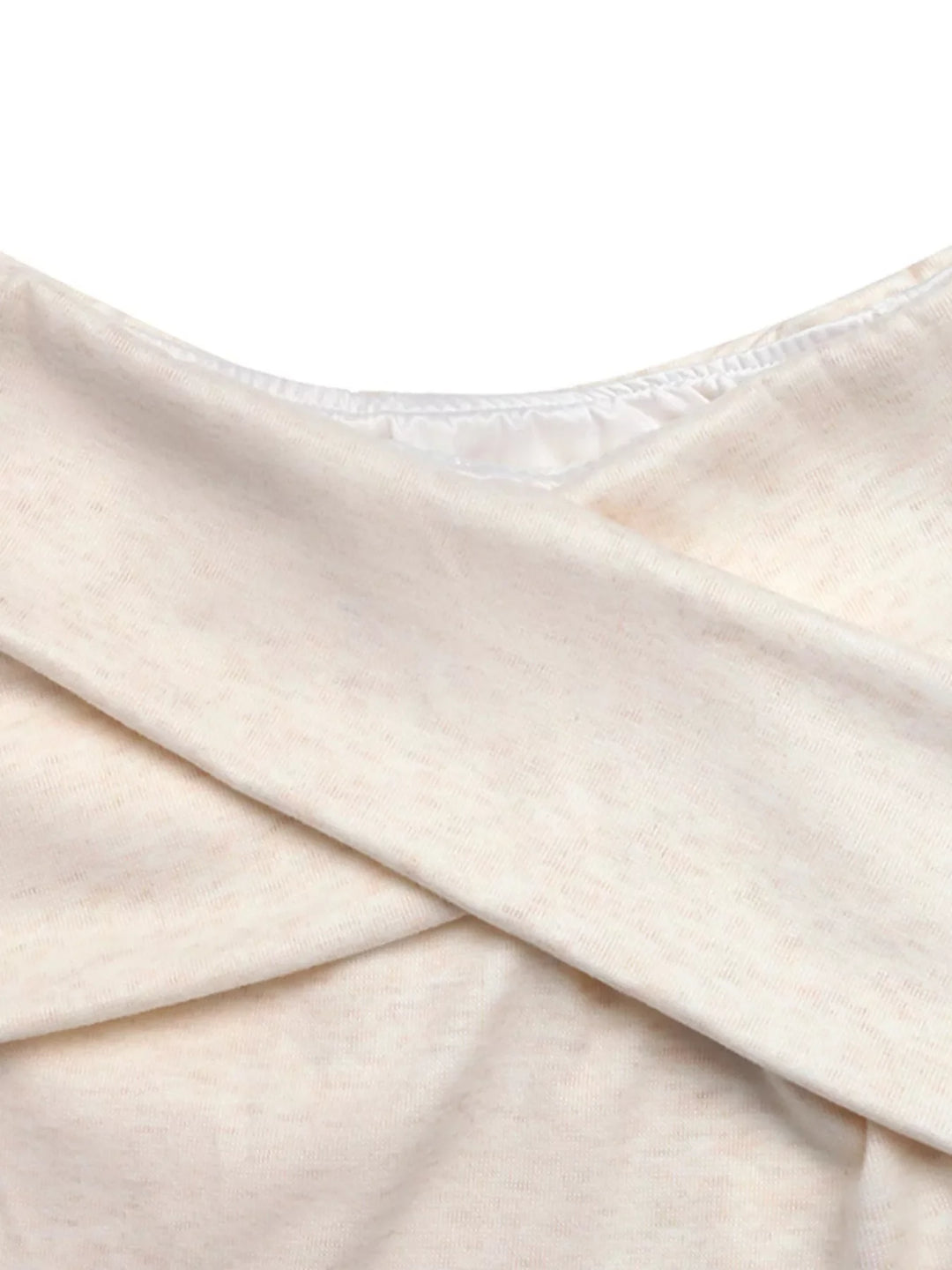 Crisscross Off-Shoulder Long Sleeve Top