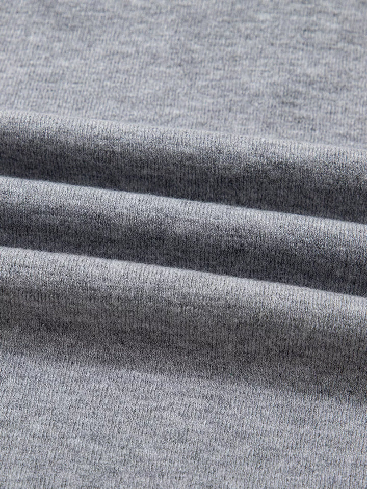 Contrast Striped Trim V Neck Varsity Sweater