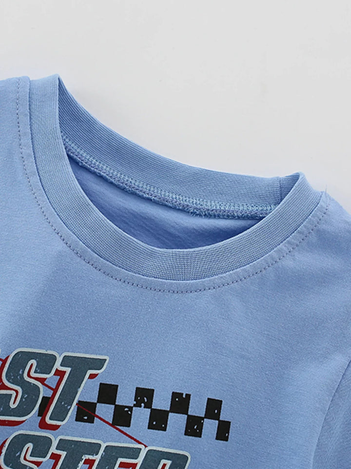 Children's Graphic Tee & Denim Shorts Set