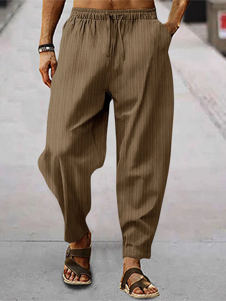 Men's Full Size Relaxed Fit Drawstring Pants Plus Size
