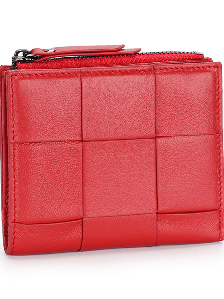 Woven Leather Card Case
