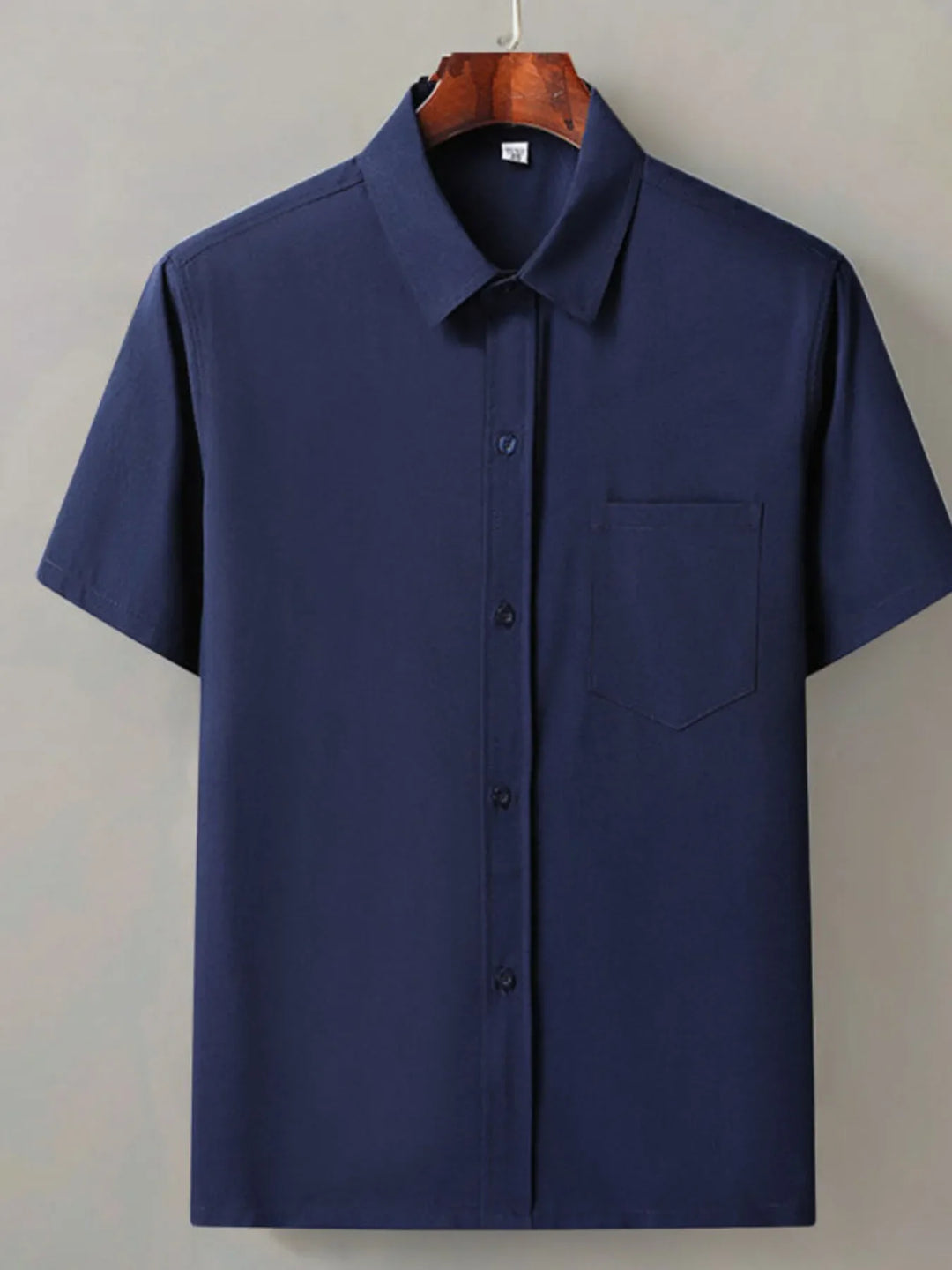 Men's Full Size Button Up Short Sleeve Shirt Plus Size