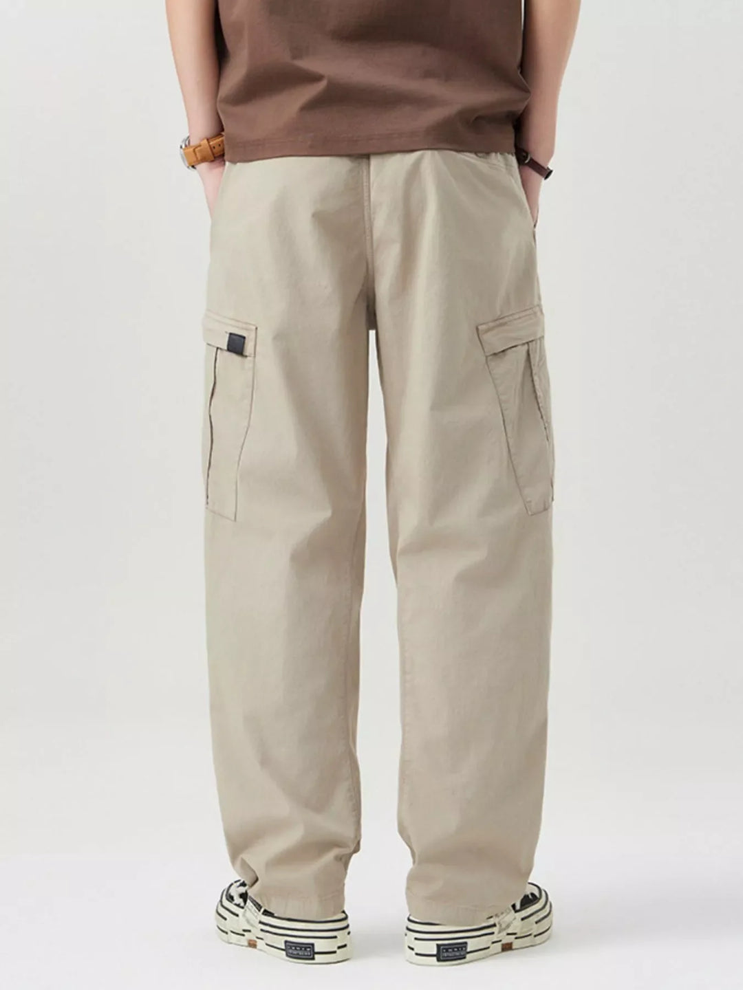 Men's Full Size Wide Leg Cargo Pants Plus Size