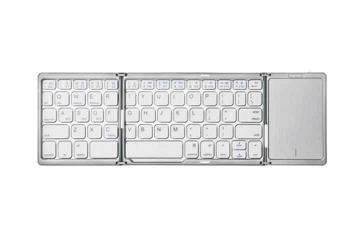 Three Folding Wireless Bluetooth Keyboard Touch Pad Mobile Phone Tablet Notebook Portable Folding Keyboard