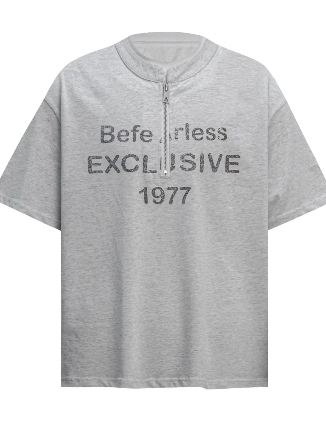 Men's Quarter Zip Short Sleeve T-Shirt