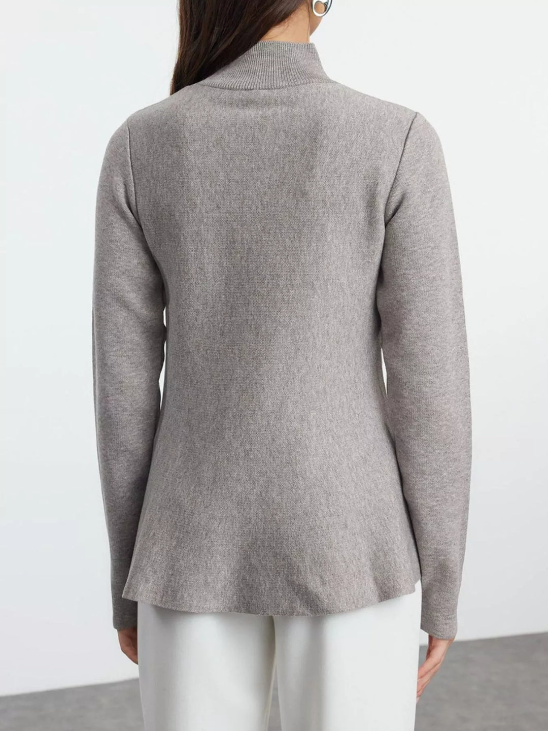 Mock Neck Long Sleeve Sweater