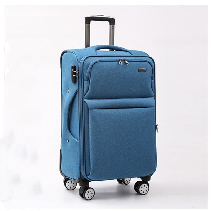 Waterproof Cross-border Black Oxford Cloth Suitcase, Durable 30 Inch Large Capacity, 20 Inch Boarding Case, Luggage Compartment