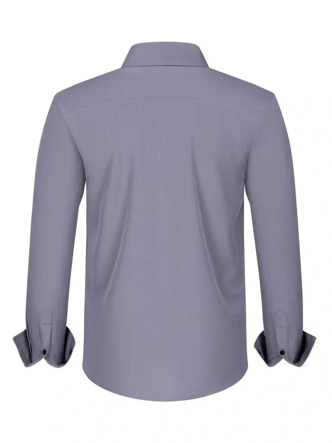 Men's Full Size Button-Down Casual Shirt with Contrast Cuffs Plus Size