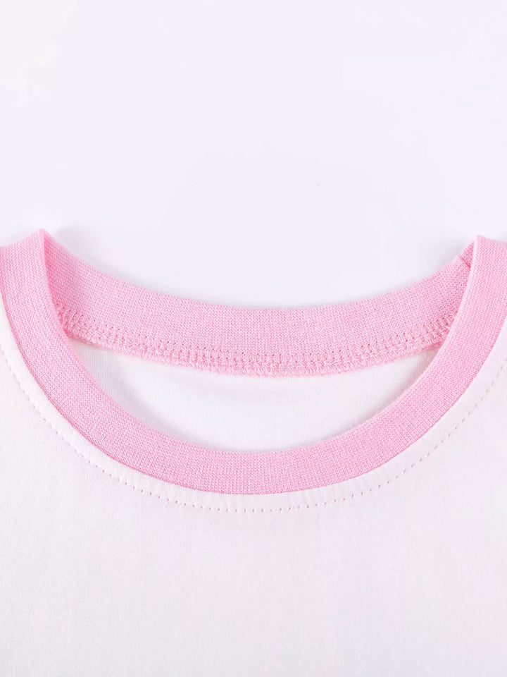 Children's Ruffled Hem Top and Capri Set