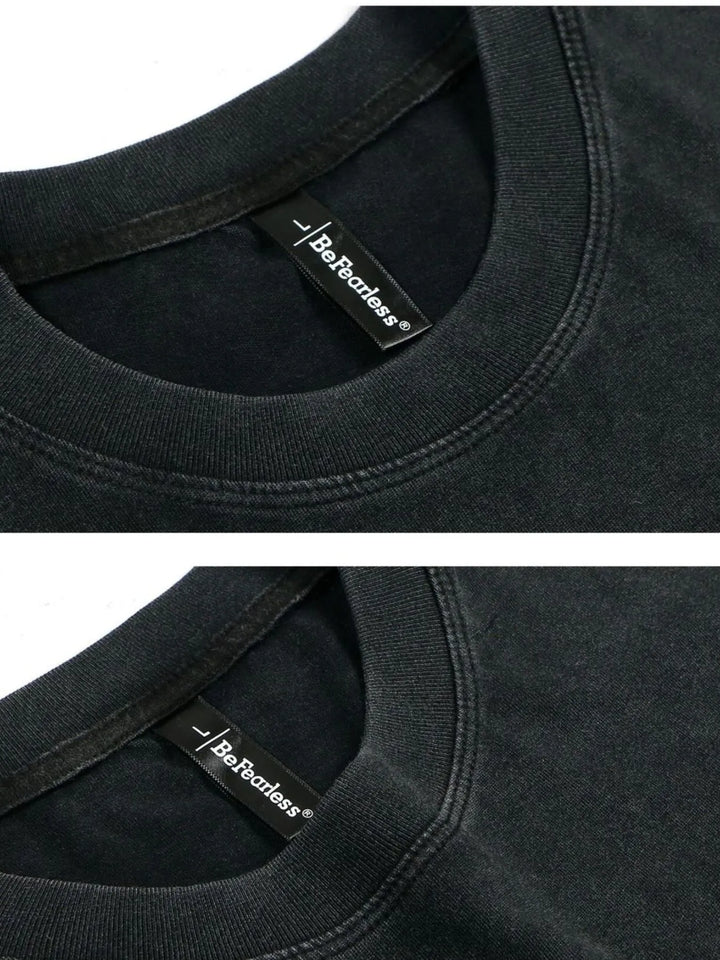 Men's Letter Graphic Round Neck T-Shirt