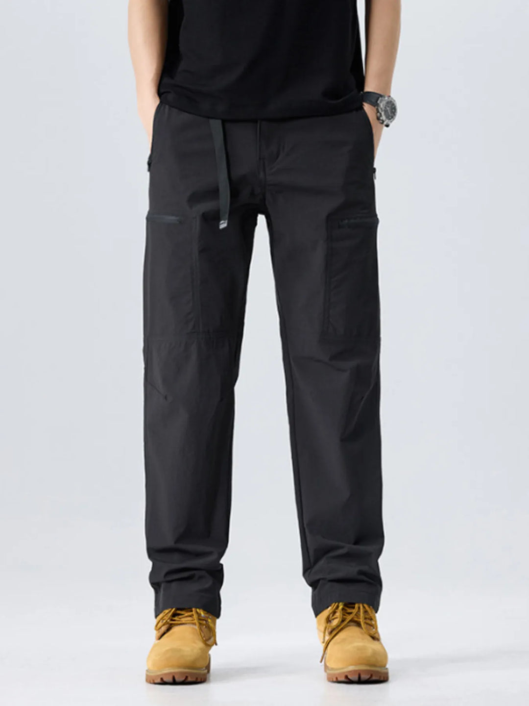 Men's Full Size Multi-Pocket Cargo Utility Pants Plus Size