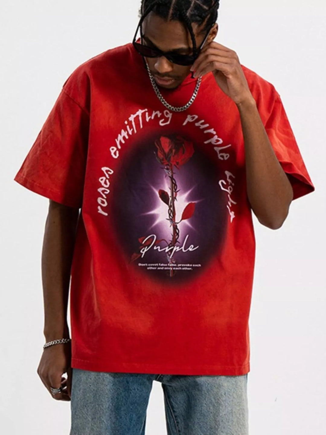 Men's Graphic Round Neck Short Sleeve T-Shirt