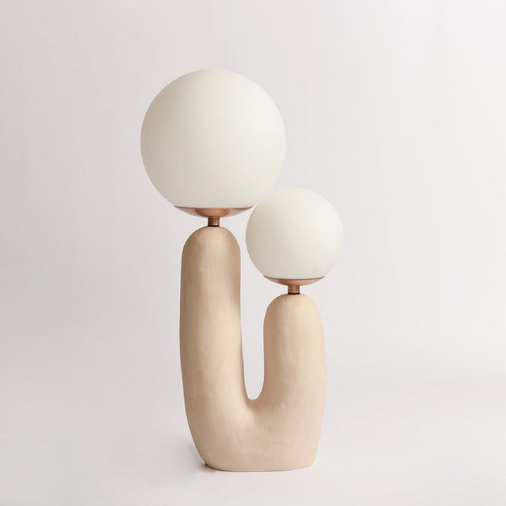 Bedside Bedroom Designer Model Room Double-head Resin Table Lamp