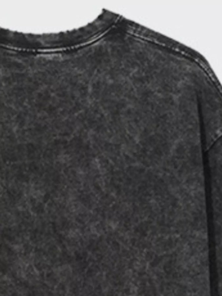 Men's Vintage Graphic Round Neck Oversized T-Shirt