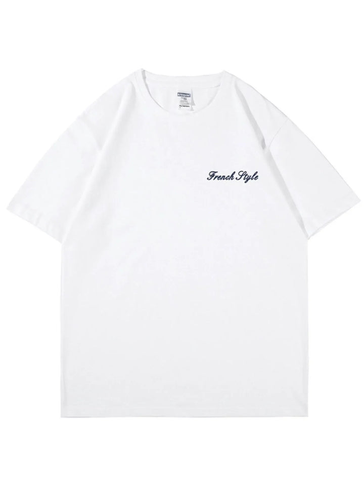 Men's Full Size Basic Style Oversized Round Neck Graphic T-Shirt Plus Size