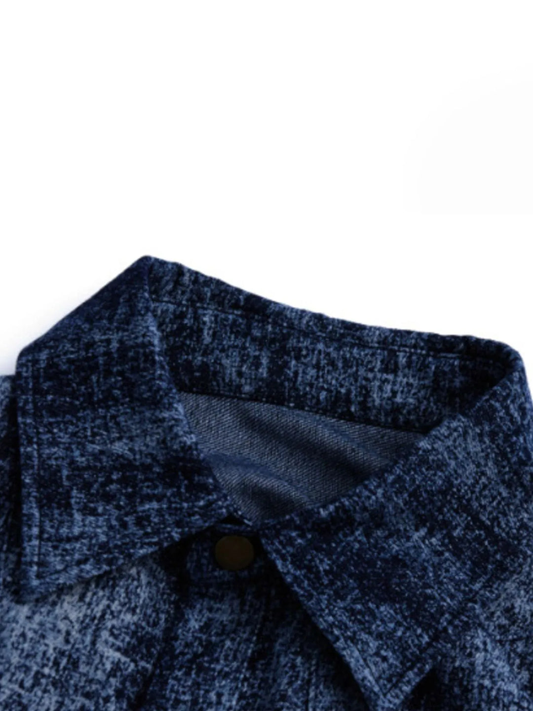 Men's Full Size Oversized Button Up Denim Shirt Plus Size