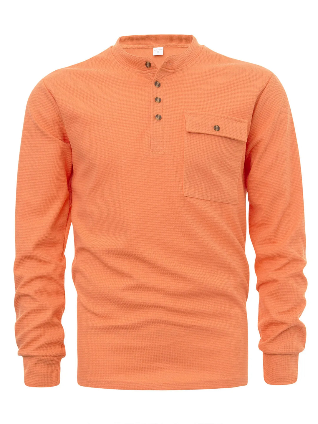 Men's Button Detail Long Sleeve T-Shirt