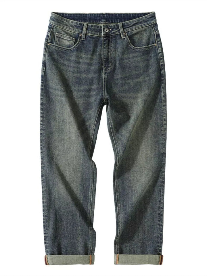 Men's Washed Wide Leg Jeans