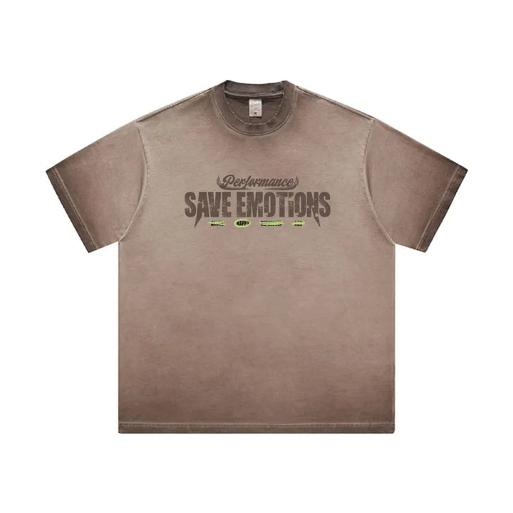 Men's Graphic Round Neck Short Sleeve T-Shirt