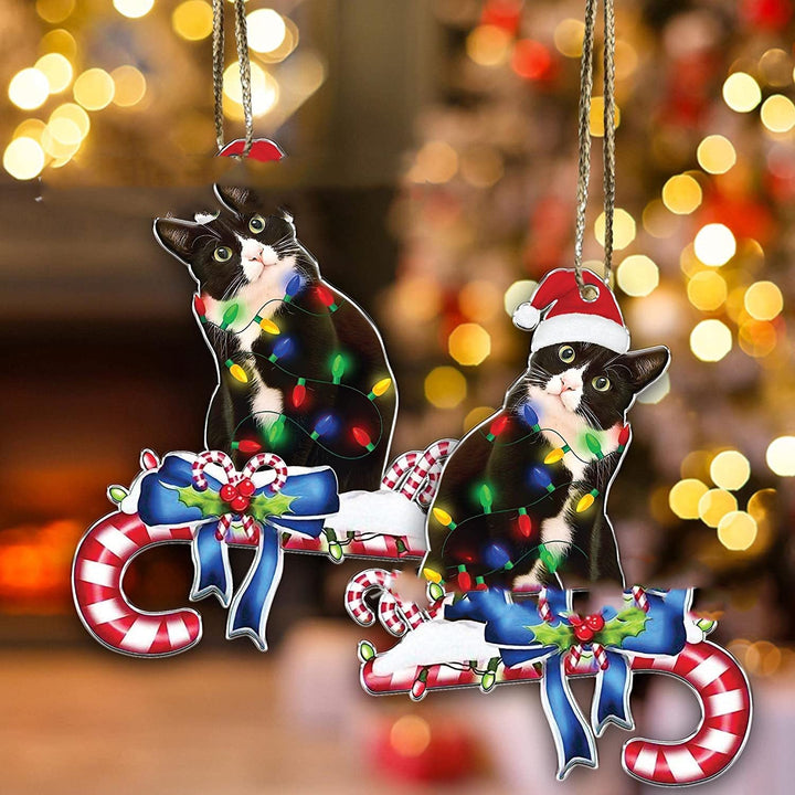 Black Cat Christmas Halloween Decoration Cat Decoration Pendant