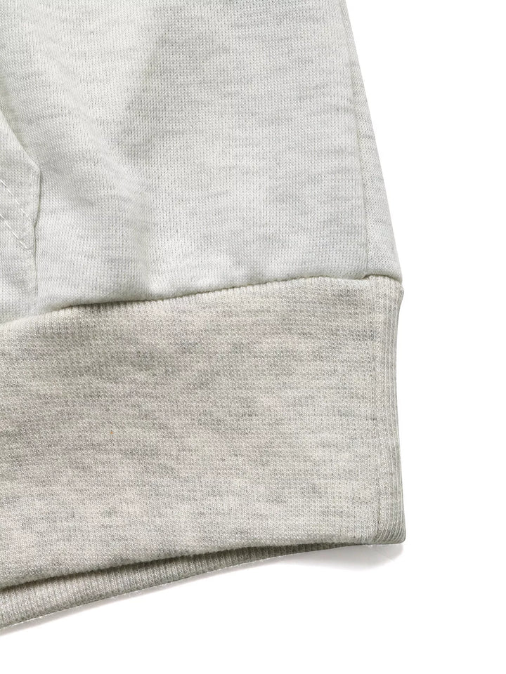 Contrast Trim Drawstring Hoodie with Kangaroo Pocket