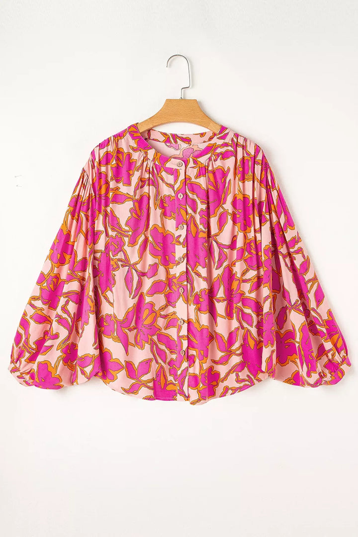 Printed Button Up Shirt