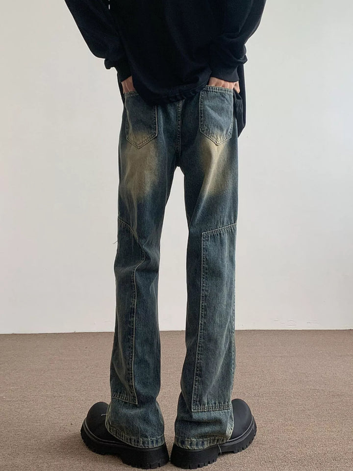 Men's Vintage Wash Flare Jeans