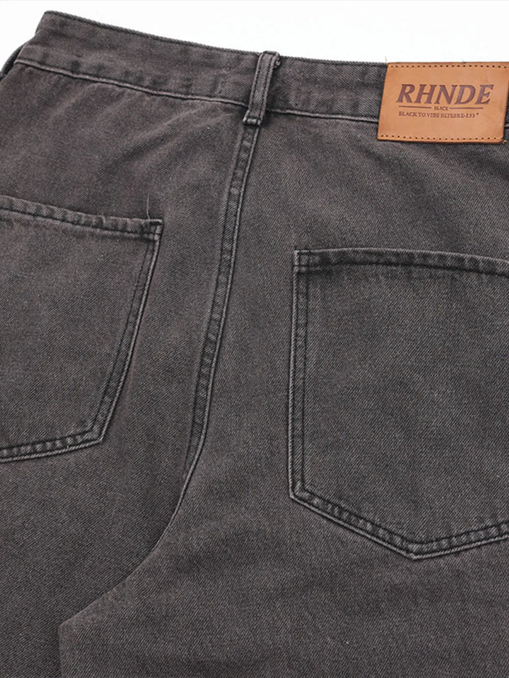 Men's Multi-Pocket Cargo Straight Jeans